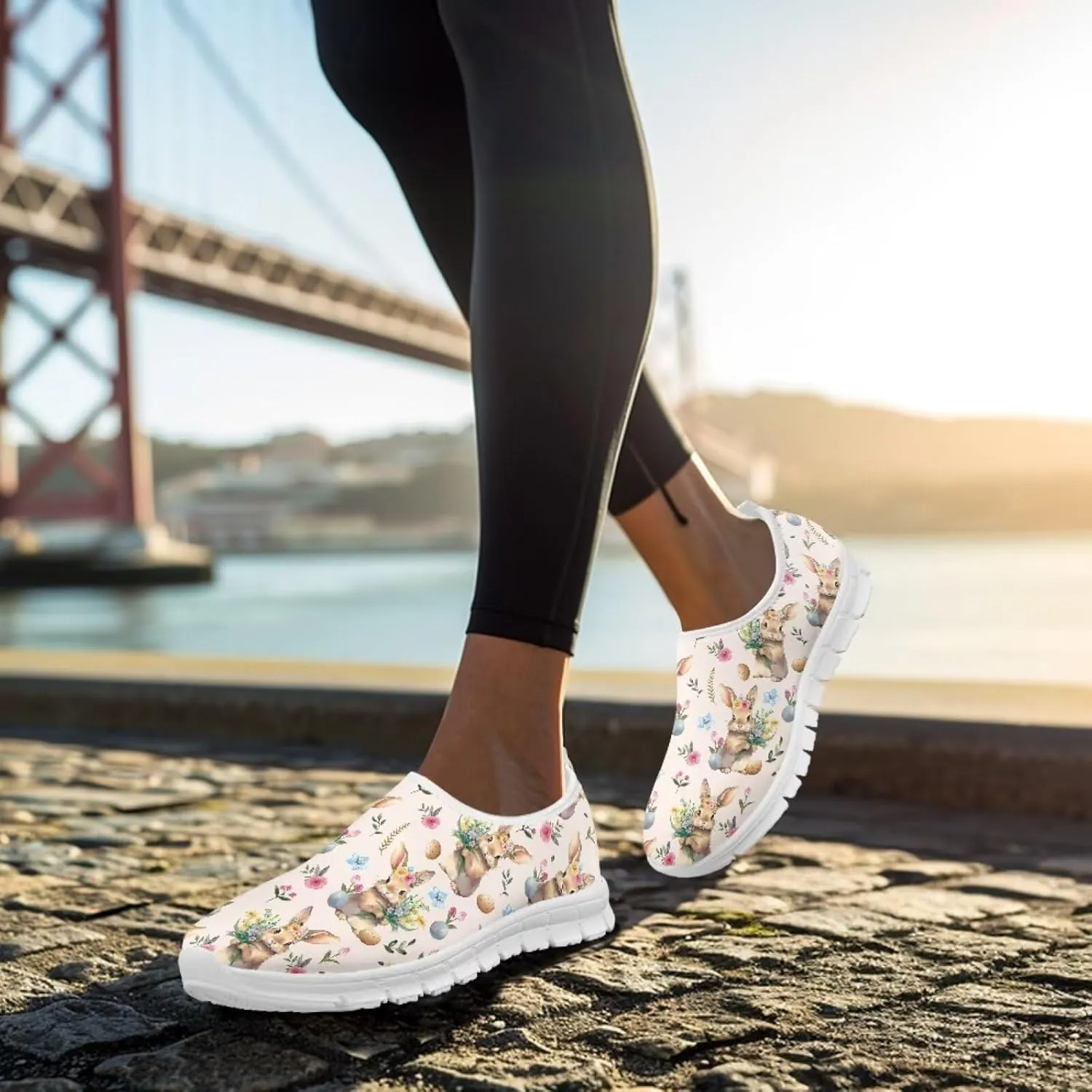 Easter Outdoor Loafers Casual Wide Toe Walking Shoes Classic Flats Leisure Loafer for Womens Girls