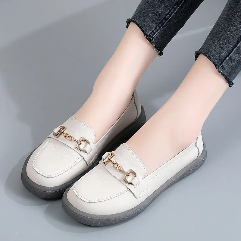 Flat Bottomed Slip-on Simple Loafers