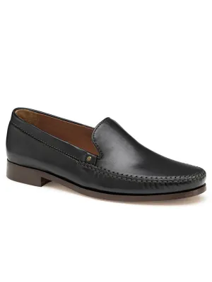 J & M Collection Baldwin Whipstitch Venetian in Black Sheepskin