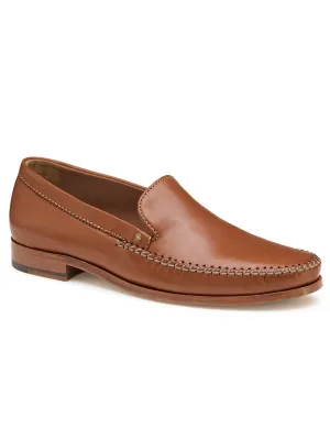 J & M Collection Baldwin Whipstitch Venetian in Cognac Sheepskin