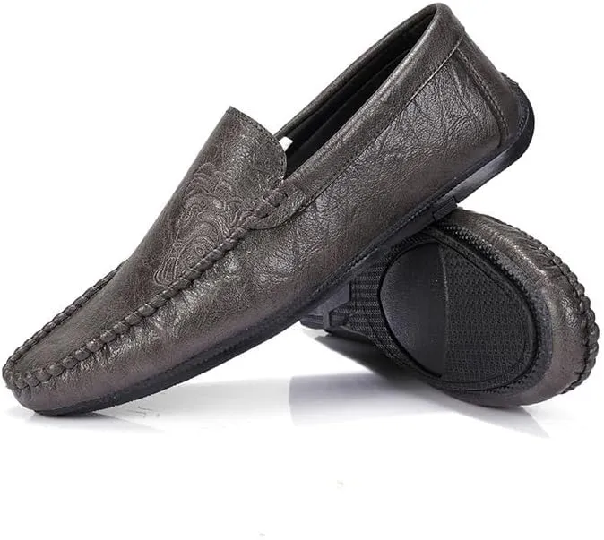 Prom Loafers for Men's Faux Leather Classic Solid Color Prom Anti-Slip Non Slip Shoe Slip On